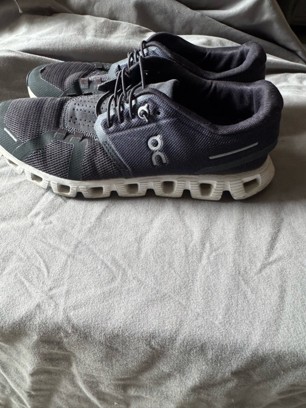 On Running Athletic Shoes - Black and White